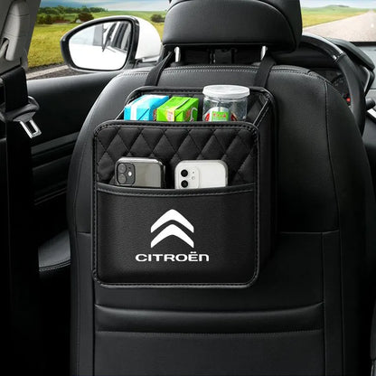 Multifunctional Car Seat Storage Bag Leather Storage Bag For Citroen C1 C2 C4 C5 C3 C4L C8 Berlingo Xsara Picasso Accessories