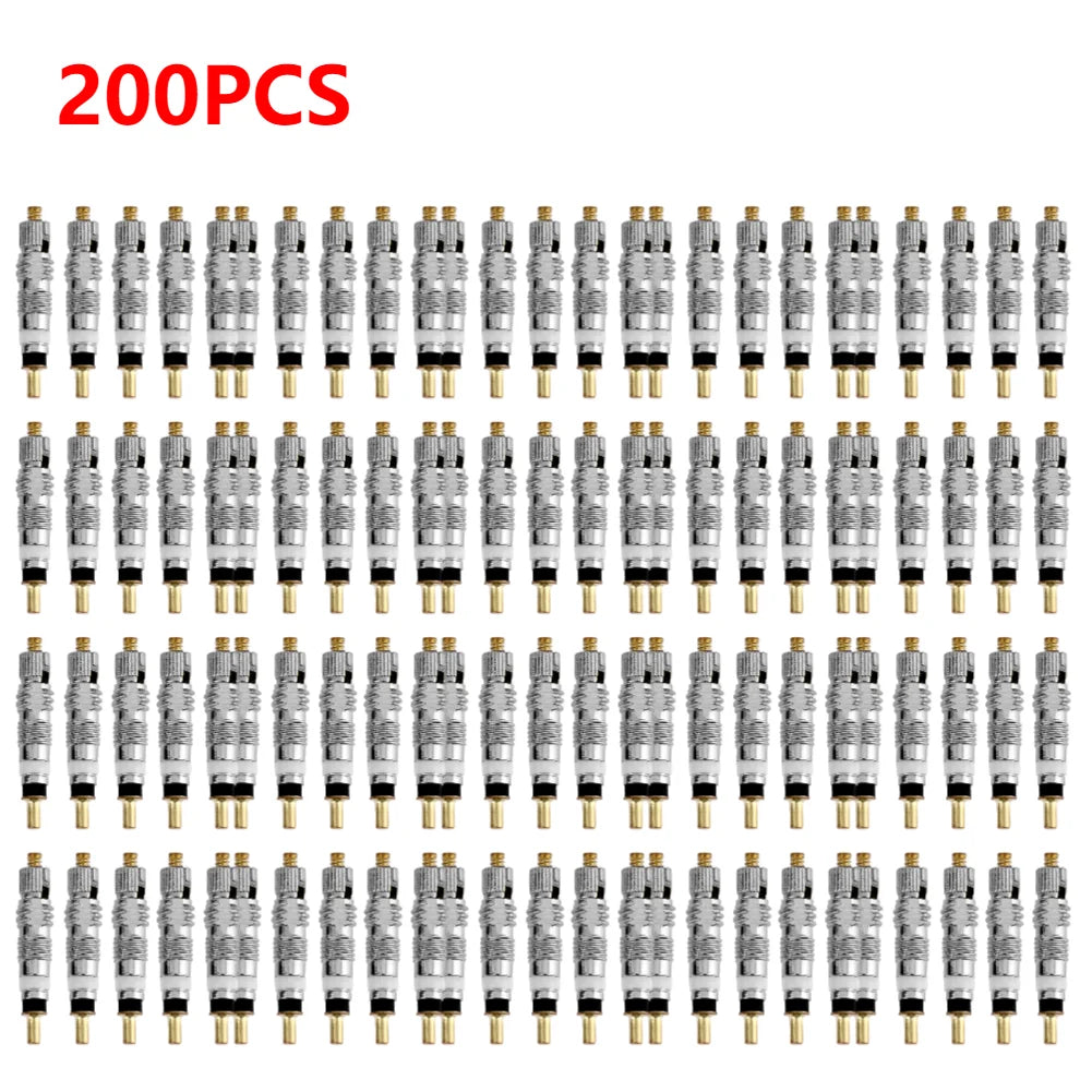 5-1000Pcs Detachable Presta Bicycle Valve Core Replacement Brass CNC FV MTB Road Bike Tire Tubes Service Parts Repair Tools