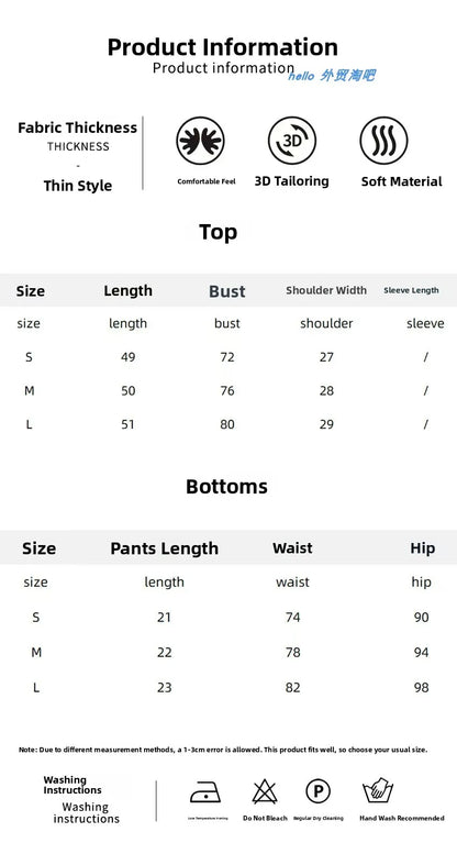 Rounded Neck Lace Hollow out Tank Top And Shorts Set Home Clothes Breathable Summer Sleepwear for Young Women