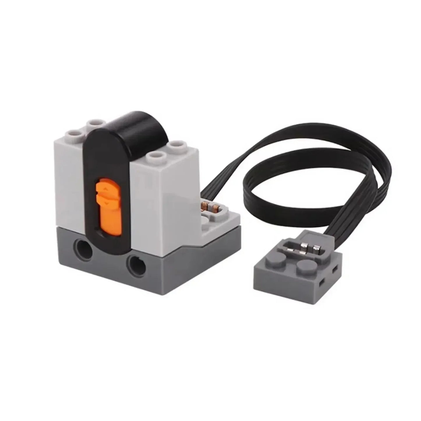 4-in-1 Technical MOC Building Blocks Power Functions Bundle: Train Motor + IR Remote Control + Receiver + Battery Box Case