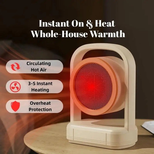 New Home Desktop Fast-Heating Fan Heater, Bedroom Energy-Saving Heater, Portable Electric Heater