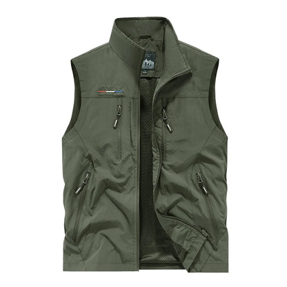 Men's Outdoor Sports Leisure Windproof Cold Proof Warm Vest for Autumn and Winter Comfortable Plush Warm and Fashionable Vest