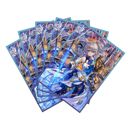 60PCS 67x92mm Holographic Card Sleeves Standard Size Anime Card Sleeves Board Game for MTG/PKM Protective Cards as Toys Gifts