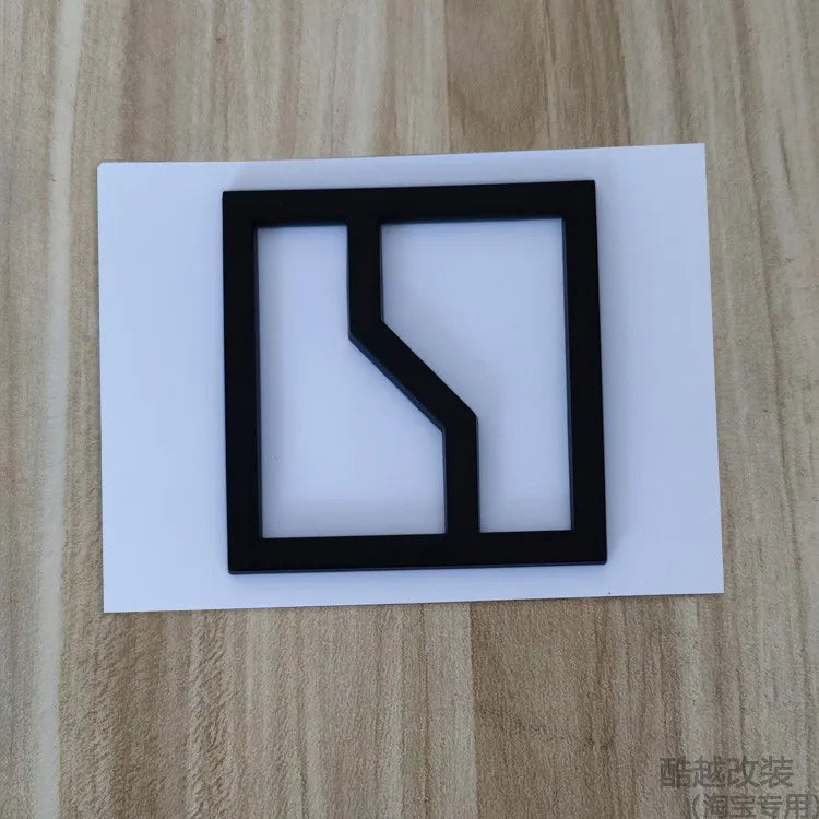 For Zeekr 7X 2025 Front hood car emblem tailgate lettering accessories modified black badge