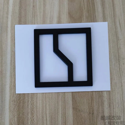 For Zeekr 7X 2025 Front hood car emblem tailgate lettering accessories modified black badge