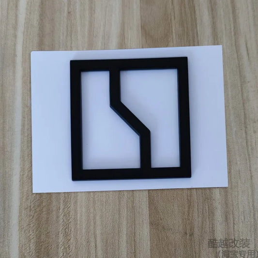 For Zeekr 7X 2025 Front hood car emblem tailgate lettering accessories modified black badge