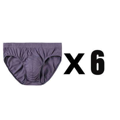 6 Pcs/Lot Men's 100% Cotton Panties Breathable Briefs Comfortable Male Underwear Lingerie Underpants Plue Size Xl -5Xl