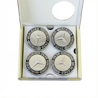 4PCS 75mm Car Floating Wheel Center Hub Caps Cover for Mercedes Benz Amg B/C/E/S Class A Class C200L GLC GLK CLA Accessories.