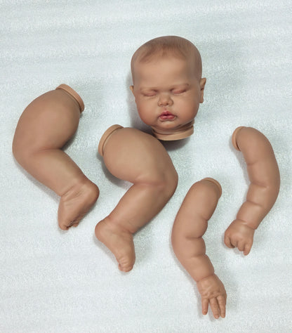 NPK 24inch Pickle Paint Doll Dark Skin Kit Already Painted Doll Parts Lifelike Reborn Baby DIY Toys