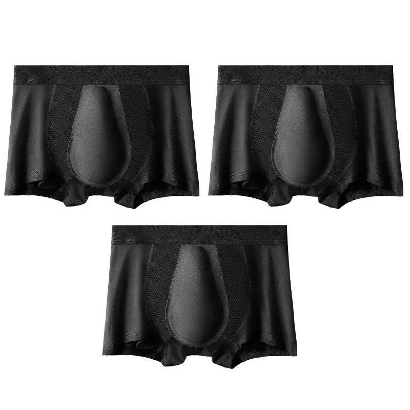 3pc Fitness essential boxers, high-stretch and breathable fabric, full support for sweating, and stretching movements