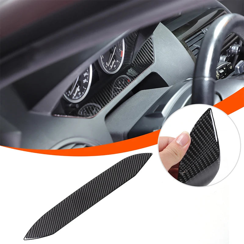 For BMW 6 Series E63 E64 2004-2010 Soft Carbon Fiber Gear Shift Air Outlet Window Lift Panel Dec Car Interior Accessory Sticker