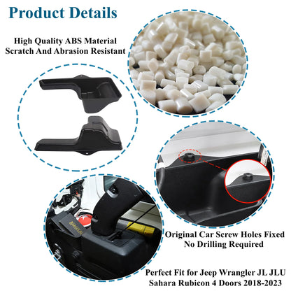 Car Rear Trunk Box Organizer Tray for Jeep Wrangler JL JLU Sahara Rubicon 4 Doors 2018-2023 Stowing Tidying Interior Accessories