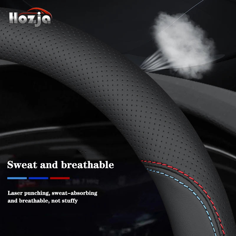 38CM 40CM 42CM 45CM 47CM Car Truck Extra Large Artificial Leather Steering Wheel Braid Cover Universal Auto Interior Accessories