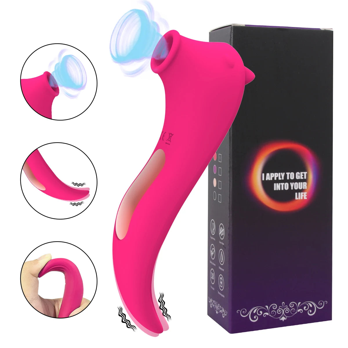 Powerful Clitoris Sucking Vibrator for Women Nipple Oral Vacuum Stimulator Massager Dildo Female Masturbator Sex Toys for Adult