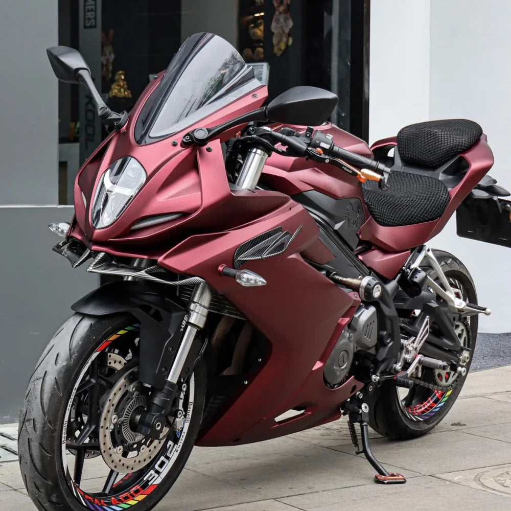 Red Series Wrap Vinyl Car Wrapping Film Bubble-free Vehicle Decoration PET Waterproof External Car Stickers Carbon Fiber Glossy