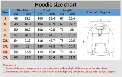 fashion Print Autumn winter models Men's windproof Warm Cotton Oversized Hoodie Outdoor Commuter Women's High Elastic Top