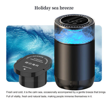 Smart Vehicle Aromatherapy Machine，Auto Start/Stop，Atomized Scent Diffusion，3-Gear Control，Detachable Replaceable Cartridge