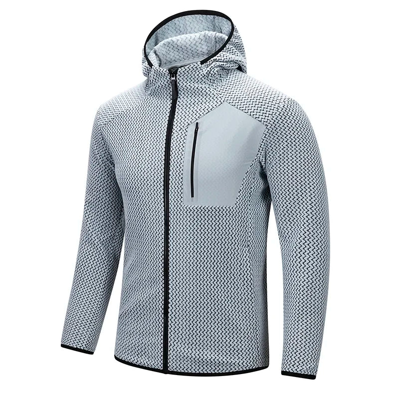 Fashionable and Versatile Warm Hooded Coats, High-quality Men's Zipper Coats for Fall/winter,Casual Sports Fitness Sweatshirts