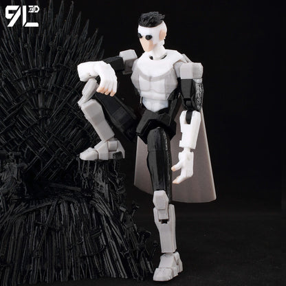 9L3D Superhero Team Invincible Boy Heroes Action Figure Lucky13 Dummy13 Multi-Colored T13 Multi-Jointed Collectible Toys Titan13