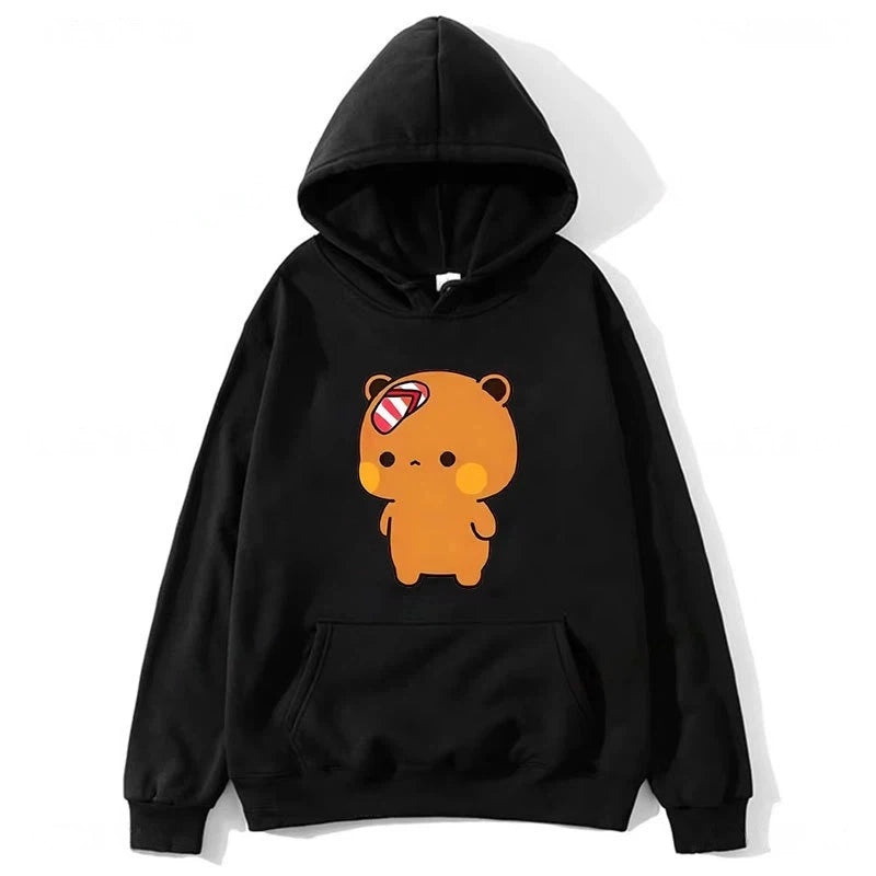 Couple Hoodies Bubu Dudu hoodie Sweatshirt Cartoon Kawaii Print Pullover Harajuku Men Women Sudaderas warm fleece hooded