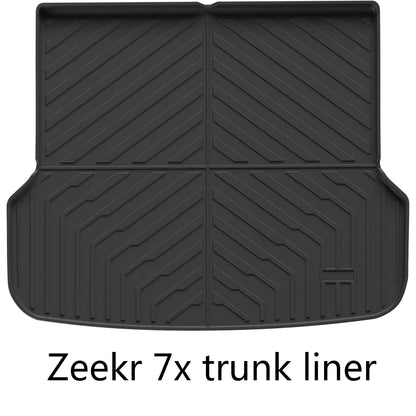 TPE Floor Mats for Zeekr 7X 2024-2026 All Weather Custom Fit Car Accessories Waterproof Non-Slip Eco-Friendly Auto Interior Pads