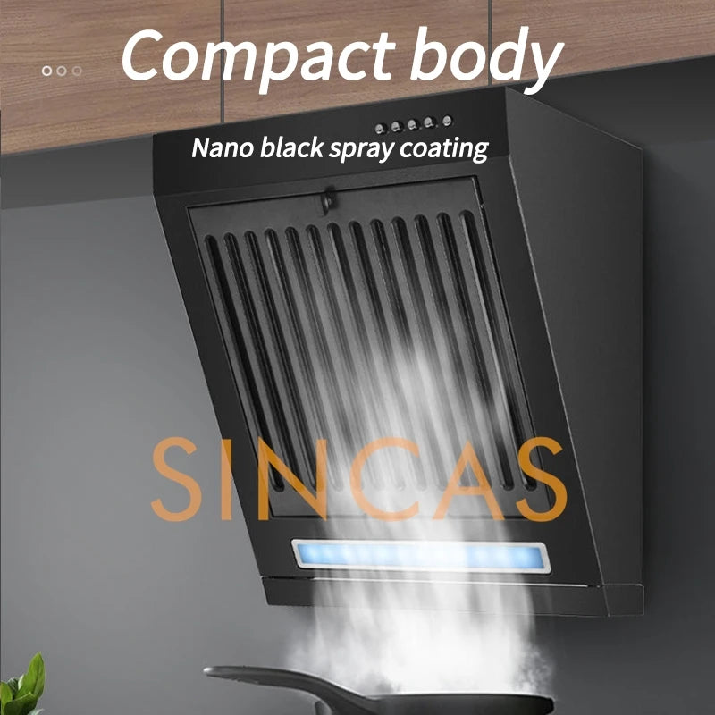 380mm Mini Single-Motor Kitchen Hood Household Rental Room Side Suction Kitchen Ventilator Exhaust Hood Energy Conservation