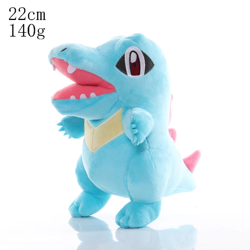 Pokemon Mega Dragonite Holding Dratini Sleeping Vaporeon Flareon Initial Pikachu Peluche Riding Gyarados Lapras Plush Doll