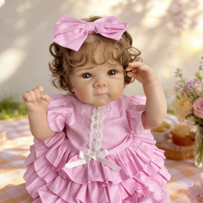 AONPENG 45 CM 18INCH Reborn Baby Doll Toy Realistic Handmade Full Vinyl Body Babies Doll Lifelike Fashion Birthday Gift Toy Doll