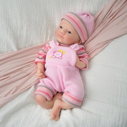 30CM 12" Micro Preemie Full Body Silicone Baby Doll Lifelike Reborn Anti-Stress Toy for Surprise Gift
