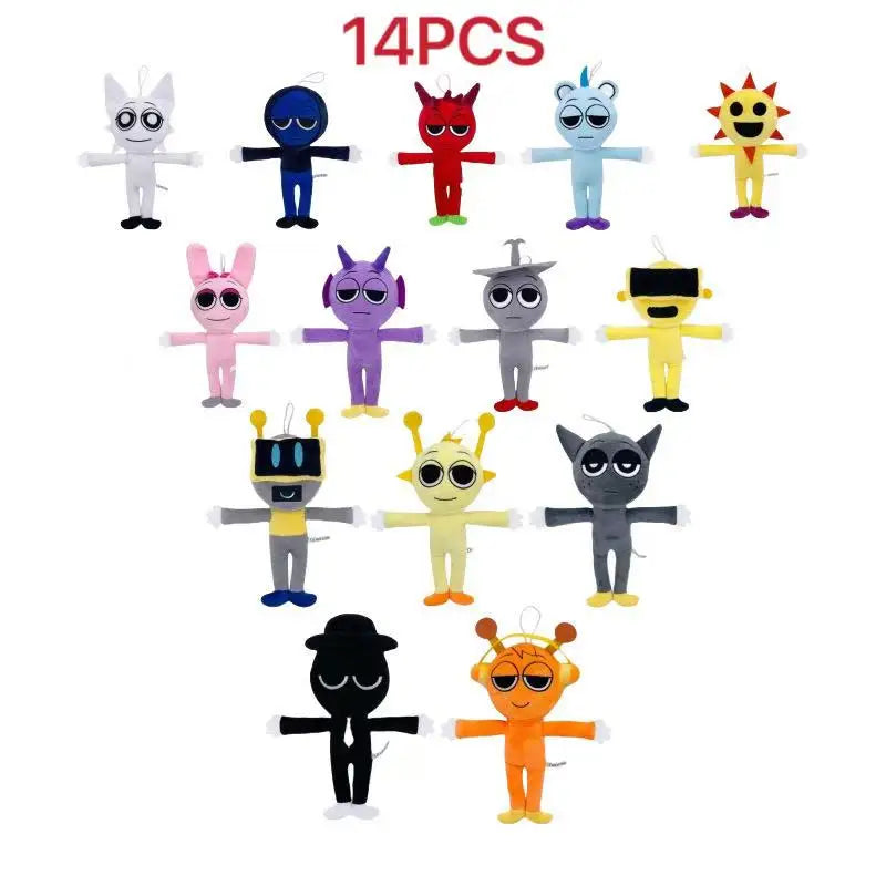 Sprunki Plush Toys Sprunki Plushie Doll Singers Oren Wenda Game Cartoon Stuffed Pillow Kids Birthday Christmas Gifts