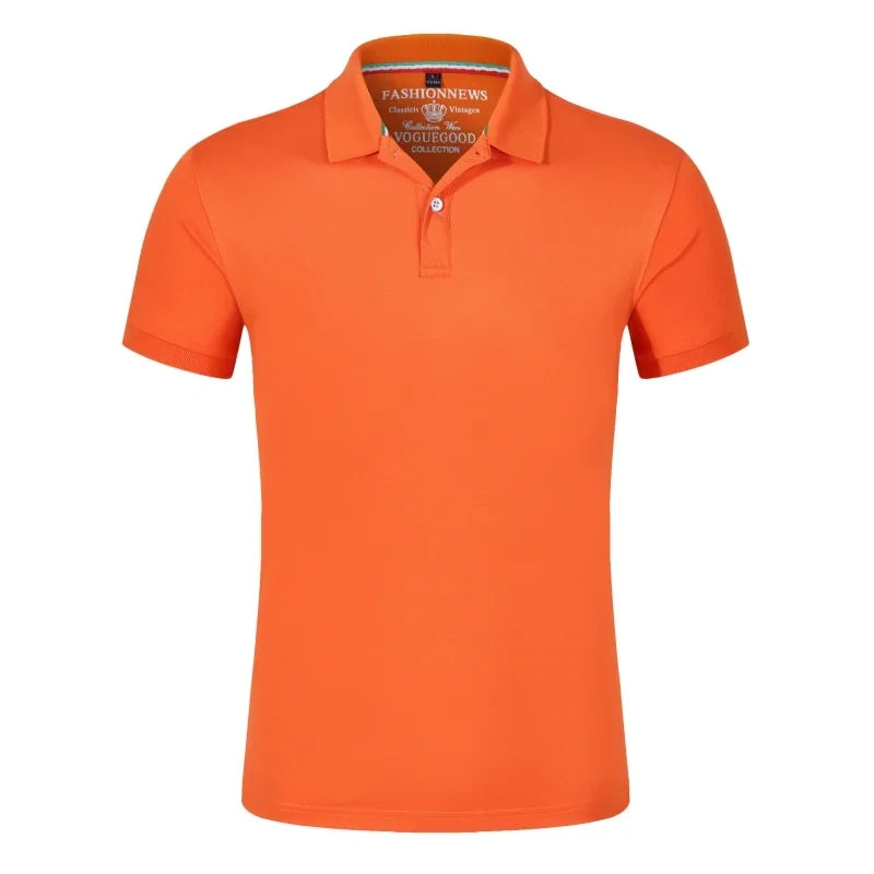 Top Quality Summer Short Sleeve Solid Classic Polo Shirts Custom Printed Design Photo Logo For Business Staff Company Uniform