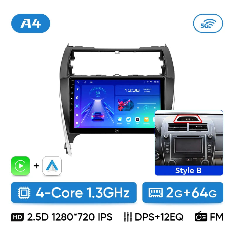 Ainavi Car Multimedia Player For Toyota Camry 7 XV 50 55 US Version 2012 2013 2015 2017 wireless Carplay Android Auto 4G Wifi