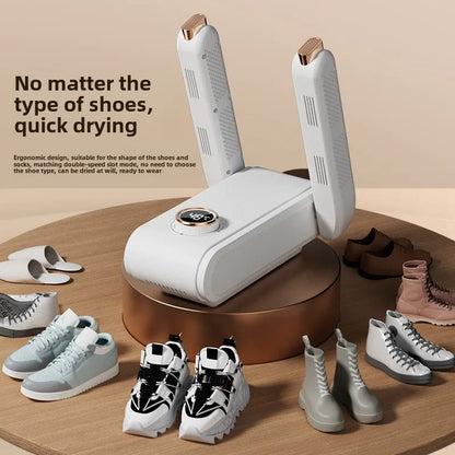 New Foldable Shoe Dryer Boot Dryer with Hot Air Circulation Boot Dryer Eliminate Bad Odor Timing Constant Temperature Shoe Dryer