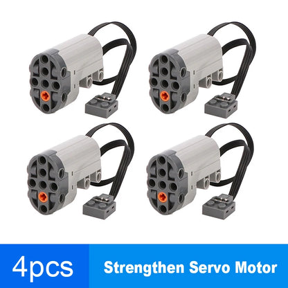 88004 Servo Steering Motor MOC Building Block Bricks Power Up Compatible with Legoeds Technical Parts Assembled Car Toys