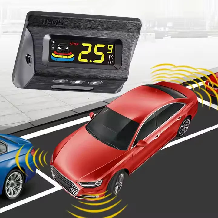 Spy Wireless Car Parking  Radar With 4 Sensors Reverse LCD Display Car Parktronic Monitor Detector System 22MM
