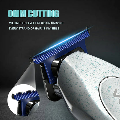 VGR Hair Clippers Professional Rechargeable Right Taper Trimmer 9000RPM Blue Ceramic Blade Hair Clippers For man V-887 V-887T