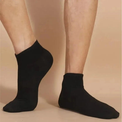 20/10/5 Pairs  Women/Men Boat Socks Black White Grey Cotton Summer No-show Ankle Socks Solid Color Casual Breathable