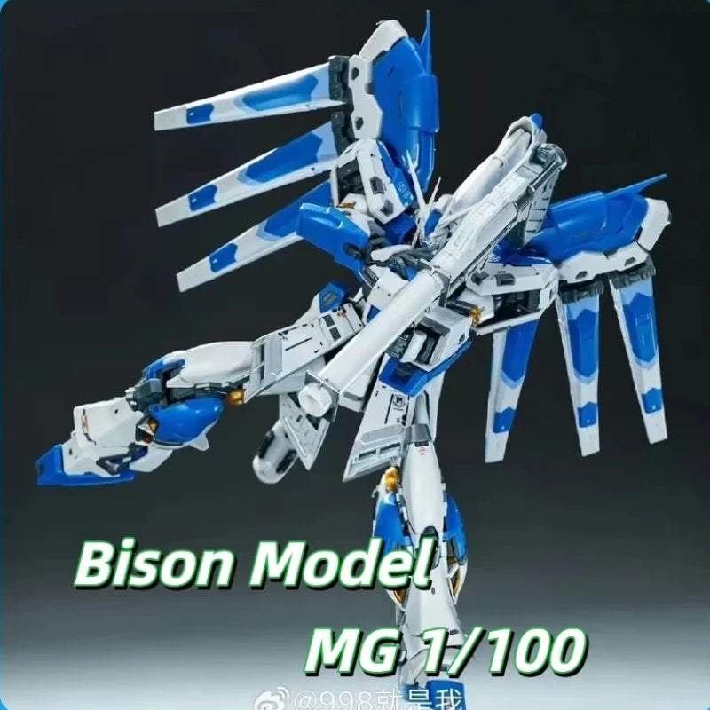 Bison Model 1/100 Enlarged Hi-V Mecha Kit Dual RG GK Armor With Extra 1/72 Head Sculpt YeNiu 6693 Assembly Model Kits Gift Toys