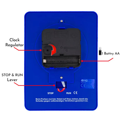Car Parking Disc Timer Plastic Disc Parking Time Tool Portable Parking Lot Clock Arrival Time Display Timer Clock NO BATTERY