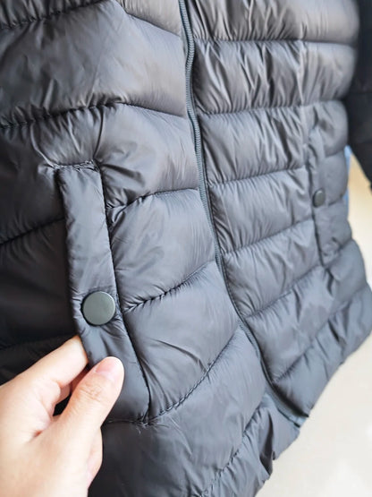 Lightweight Warm Cotton Jacket Stand Collar Men's Casual Outerwear Autumn Winter Fashion Urban Style Standard Fit Business Scene
