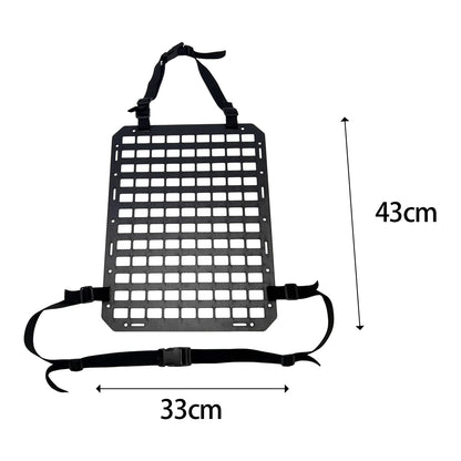 Molle Panel for Vehicles Accessory Car Seat Panel Rear Seat Universal Insert Panel Large Capacity Durable for Most Car Vehicles