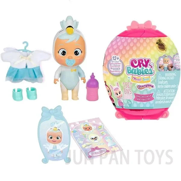 Original Cry Babies Series 1 Magic Tears Icy World Storyland House Tina Bff Dotty Fashion Dolls Collectible Kids Toy Figures 1pc