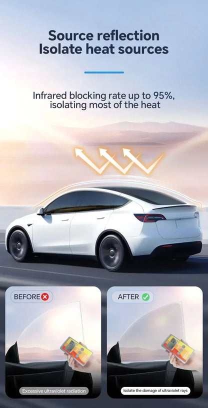 for Tesla Model 3 UP Pre-cut Car Window Privacy Tint Film Solar UV Protector Mirror Films Summer Accessories Windshield Stickers