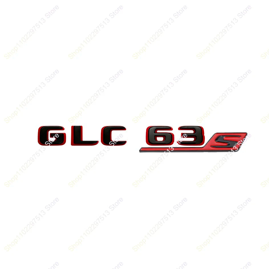 2024 New style Two tone Letters Numbers GLC43 GLC63 GLS63s Emblem for  X253 Car Trunk Nameplate Logo Sticker