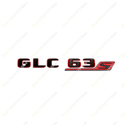 2024 New style Two tone Letters Numbers GLC43 GLC63 GLS63s Emblem for  X253 Car Trunk Nameplate Logo Sticker