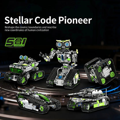 5in1 Technic Robot Building Blocks Set - DIY Programming Remote Control Educational Puzzle Toy for Assembly Gift