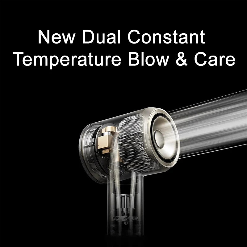 MIJIA High Speed Water Ion Hair Dryer Pro,120K RPM 72m/s Fast Dry Negative Low Noise,Smart Temperature CN Version With Adapter