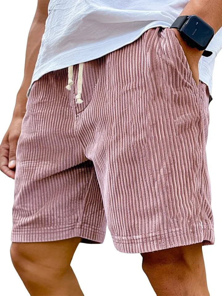 Men's Retro Corduroy Casual Shorts Men Fashion Solid Sweatpants Harajuku Corduroy Short Pants New Men Clothing Roupas