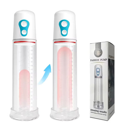 Electric Male Penis Pump Vacuum Sucking 9 Training Mode Penis Trainer Magnify Endurance Delay Ejaculation Adult Sex Toys for Men