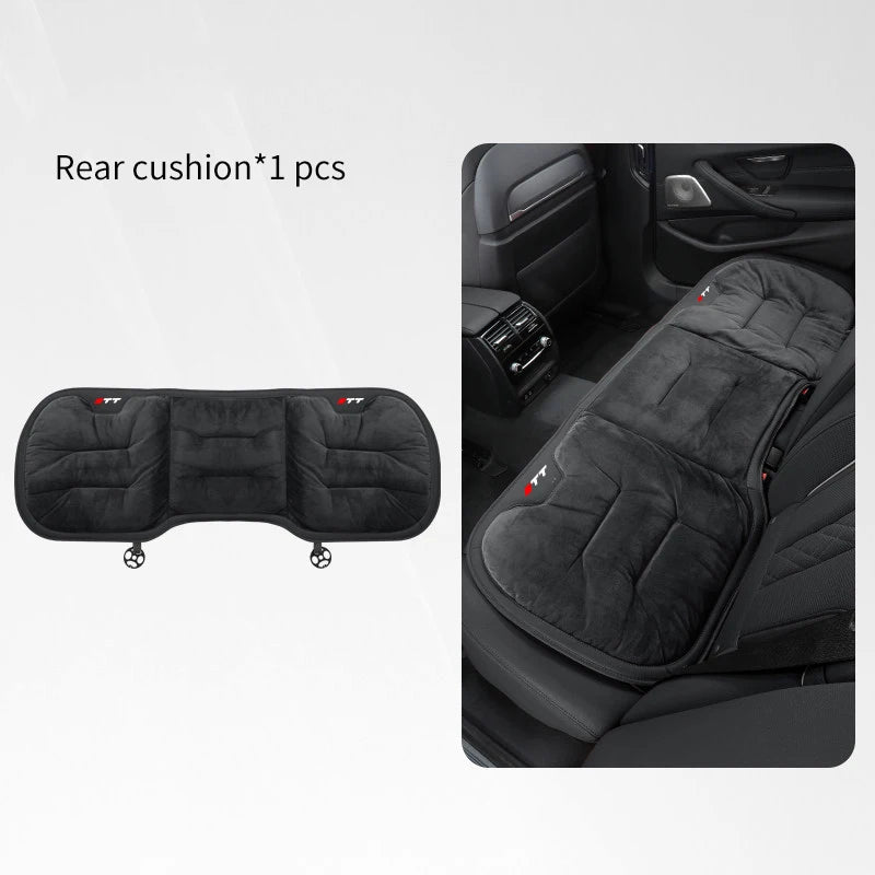 Car Seat CushionFor Audi TT Warm Flannel Thick Plush Universal Rear Seat Backrest Protector Cover